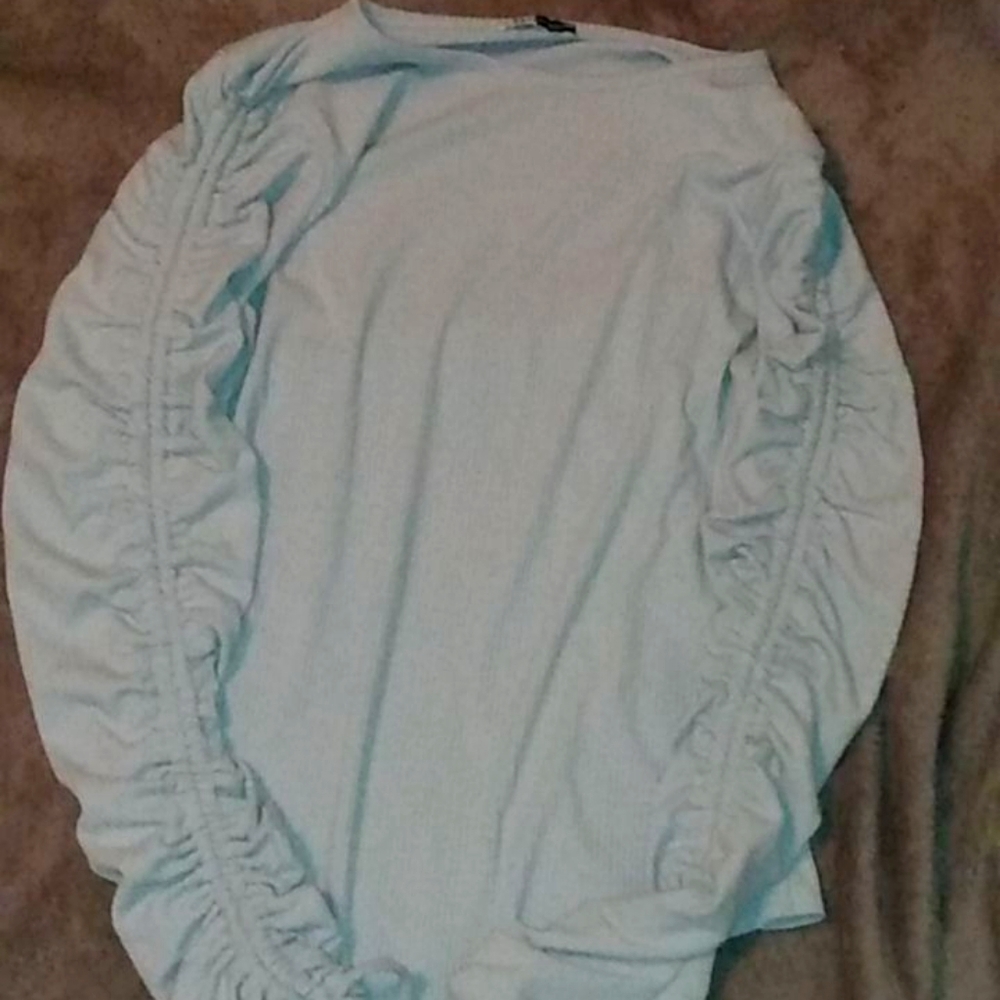 Light blue body suit